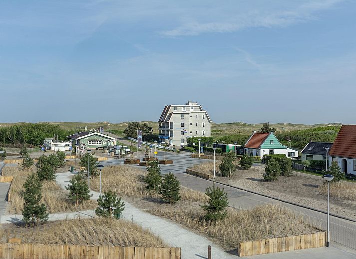 Geniessen Sie die Aussicht vom Balkon des Ferienhauses Callantsduyne 21 Groote Keeten in Callantsoog, Nordseekueste.