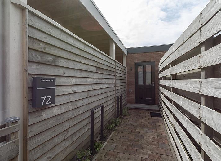 Veranda at Stuijvezandeweg 7Z Callantsoog vacation home on the North Sea coast North Holland.