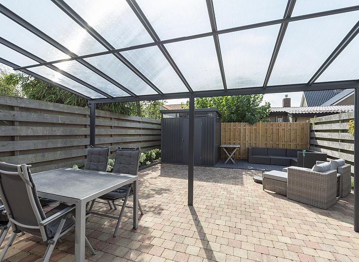 Driveway of Stuijvezandeweg 7Z Callantsoog vacation home on the North Sea coast North Holland.