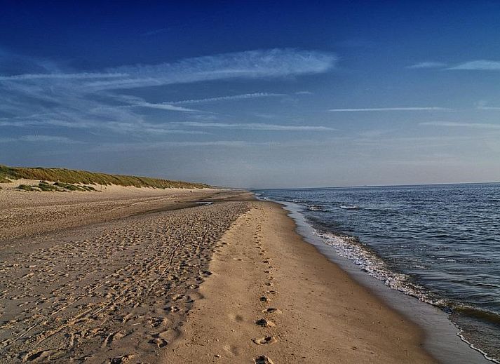 Adembenemend uitzicht vanaf het balkon van Wijde Blick 206 Callantsoog, vakantiehuis aan de Noordzeekust.