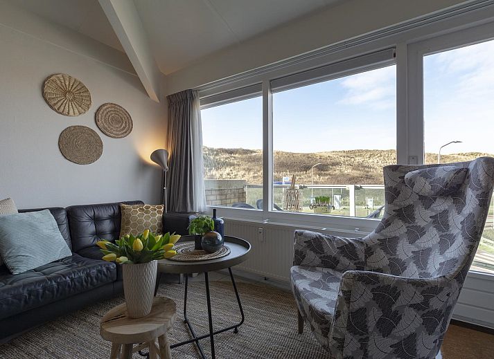 Luftaufnahme von Beach Apartment 36 Callantsoog an der Nordseekueste in Nordholland.