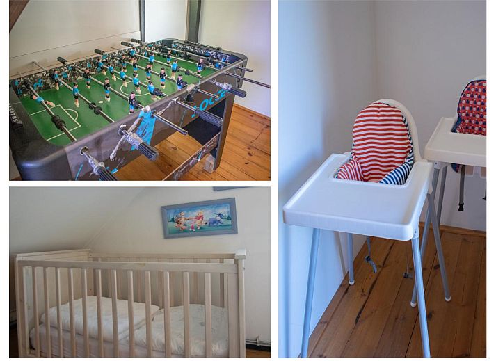 Gezellige eetkamer in Landhuis Duinzicht, een vakantiehuis in Callantsoog aan de Noordzeekust, Noord-Holland, met houten vloeren en moderne inrichting.