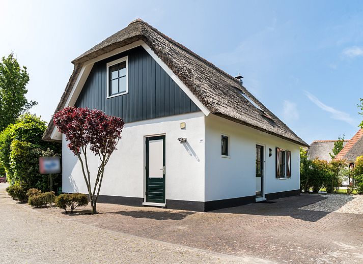 Freistehendes Haus in Callantsoog, Nordseekste, Nordholland, mit Reetdach und sonniger Umgebung, ideales Ferienhaus fr Strandliebhaber.