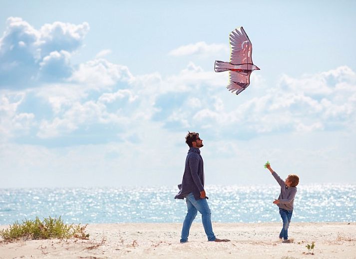 Dining area in Bungalow type D, sleeps 6 in Sint Maartenszee, North Sea coast, North Holland with modern furnishings.