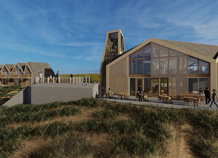 Bright living room in the detached house in Petten, vacation home on the North Sea coast, North Holland.