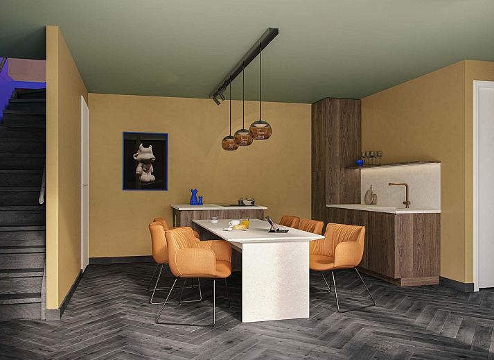 Geniet van een ontspannen avond op het terras van de Vrijstaande woning in Petten, Noordzeekust, Noord-Holland.