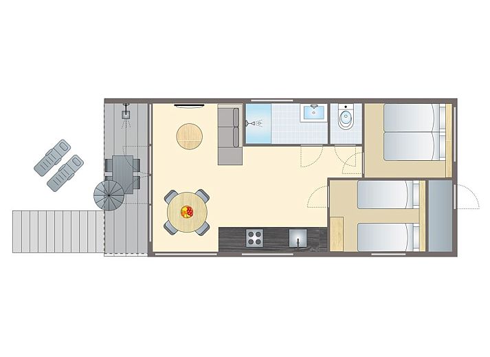 Unterkunft 450726 - Bungalow Noordzeekust - 4-persoons honden Beach House | 4SHD