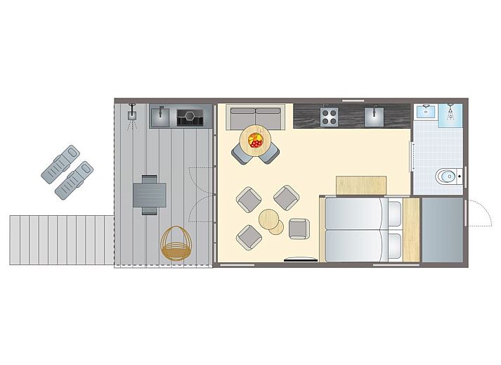 Verblijf 450728 - Bungalow Noordzeekust - 2-persoons Beach House | 2SH
