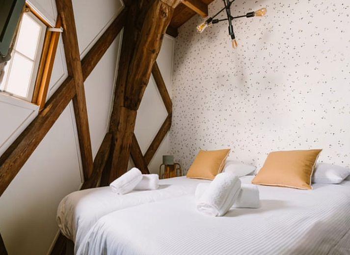 Gemuetliches Wohnzimmer im Ferienhaus in Egmond aan den Hoef, Nordseekueste, Nordholland.