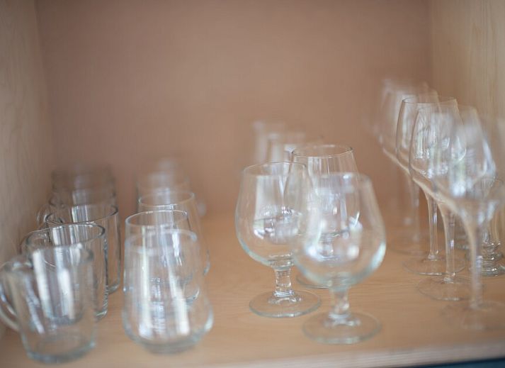 Cozy living room of Kennemer Lodge 6 XL in Zandvoort, North Sea coast, North Holland, overlooking the natural surroundings.