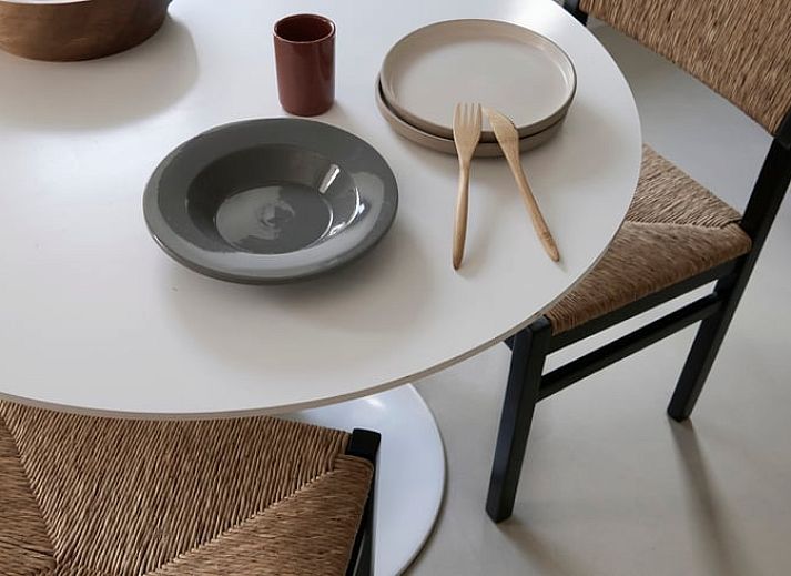 Buitenkant van Vakantiehuisje in Schagerbrug, Noordzeekust, Noord-Holland omgeven door groene natuur en rust.