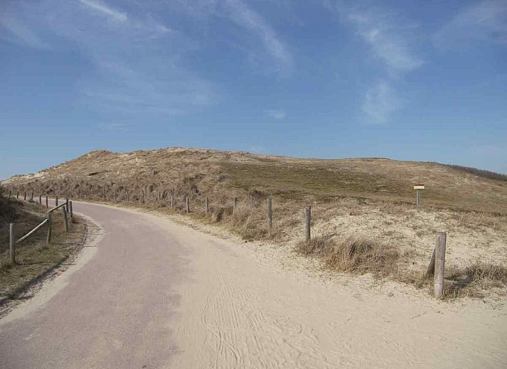 Sandy beach at Julianadorp aan Zee, near vacation home NH114, North Holland, with endless coastline.