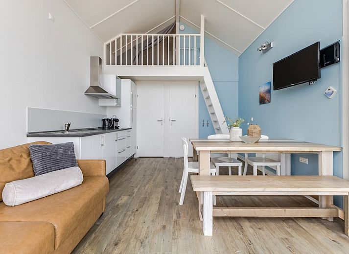 Beach House 4-6, a beach house in Julianadorp aan Zee, North Holland, with modern veranda and views of the dunes on the North Sea coast.