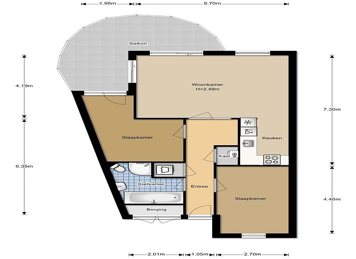 Unterkunft 4540243 - Appartement Noordzeekust - Résidence Juliana 40