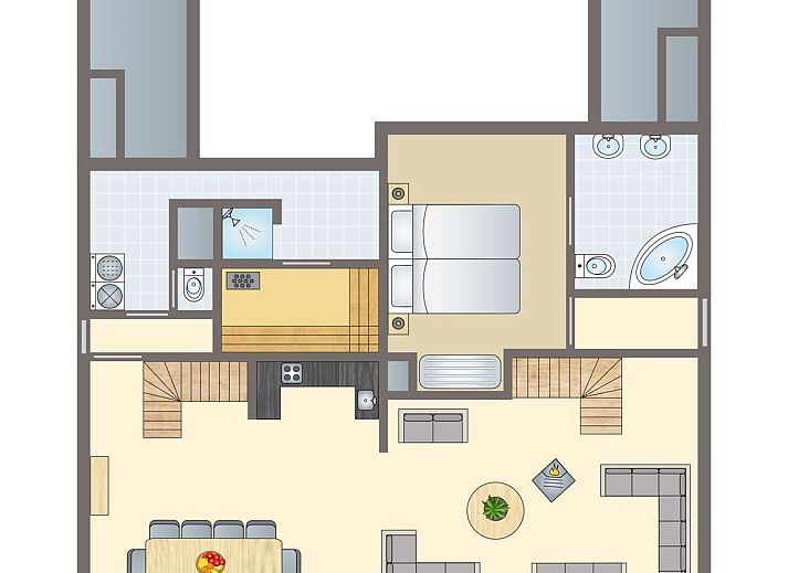 Guest house 454056 - Bungalow Noordzeekust - Beach Resort Ooghduyne | 10-persoons villa | 10FL