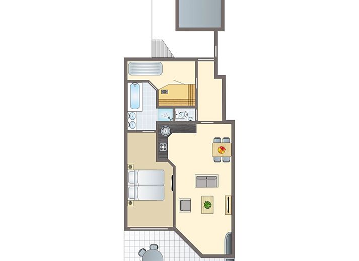 Verblijf 454075 - Bungalow Noordzeekust - Beach Resort Ooghduyne | 2-persoons appartement | 2AL