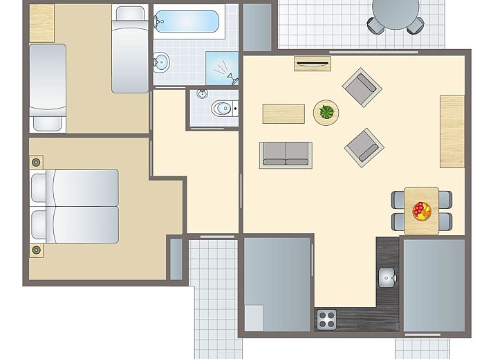 Unterkunft 454076 - Bungalow Noordzeekust - Beach Resort Ooghduyne | 4-persoons villa | 4B2