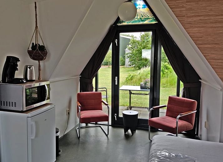 Ingang van Huisje in Warmenhuizen, Noordzeekust, Noord-Holland vakantiehuis.