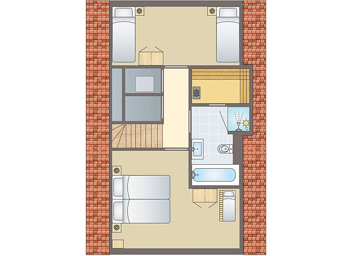 Volendam 6-persoons bungalow met uitzicht op het IJsselmeer, gelegen in Noord-Holland.