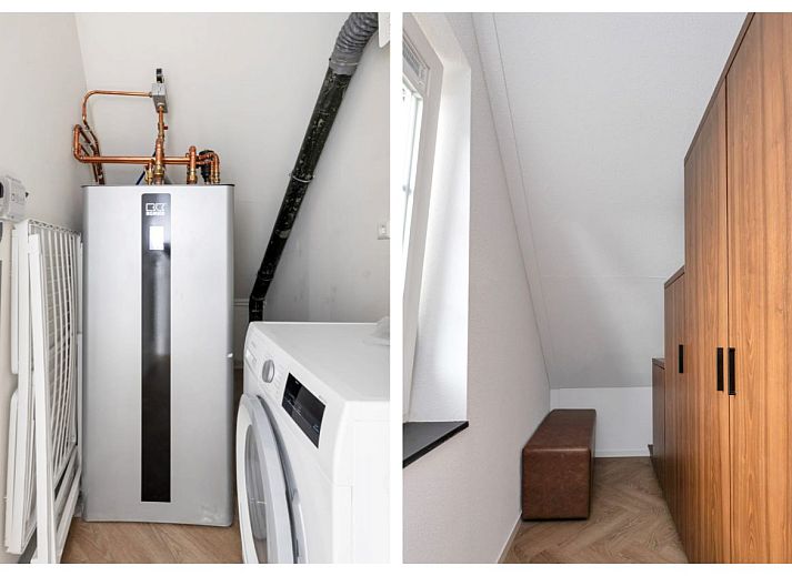 Vorderansicht des Einfamilienhauses in Medemblik, ein komfortables Ferienhaus an der IJsselmeerkste, Nordholland.