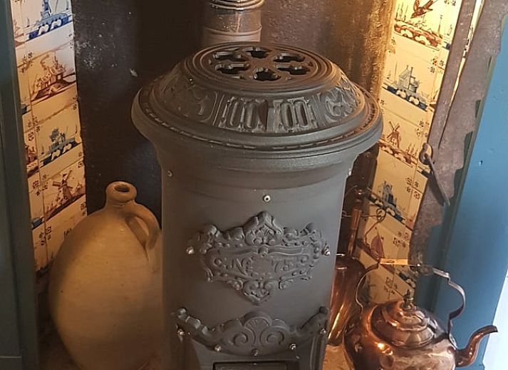 Decorative door knocker in the shape of a lion in cottage Westwoud, North Holland.