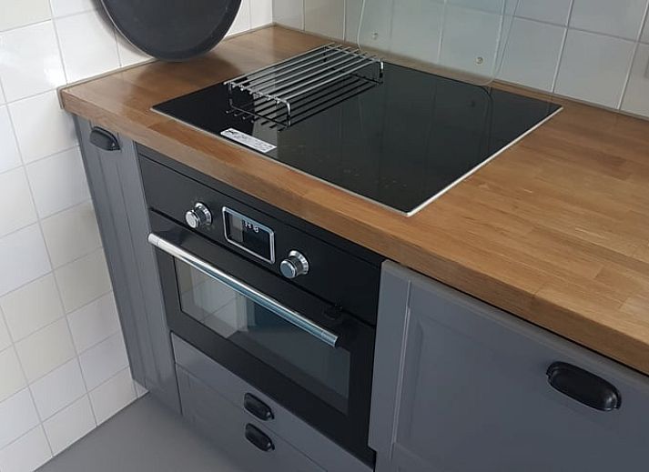 Authentic front door of vacation home in Westwoud, located on the IJsselmeer coast, North Holland.