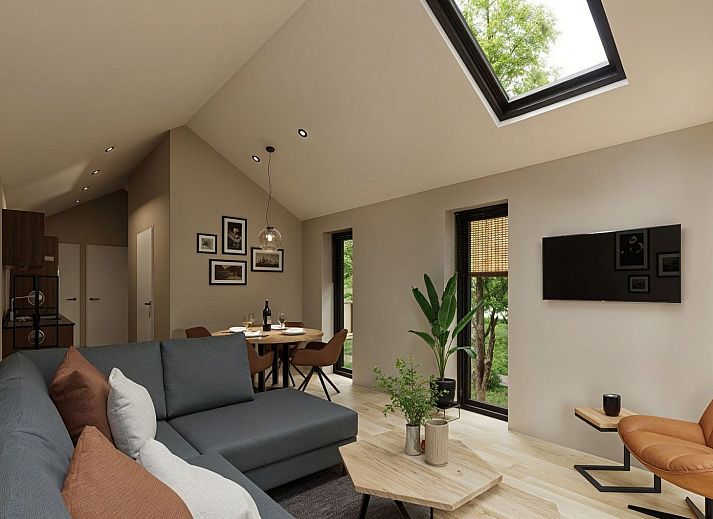 Freistehendes Haus in Enkhuizen, Nordholland, umgeben von grner Natur mit Terrasse und Rutsche fr einen entspannten Urlaub.