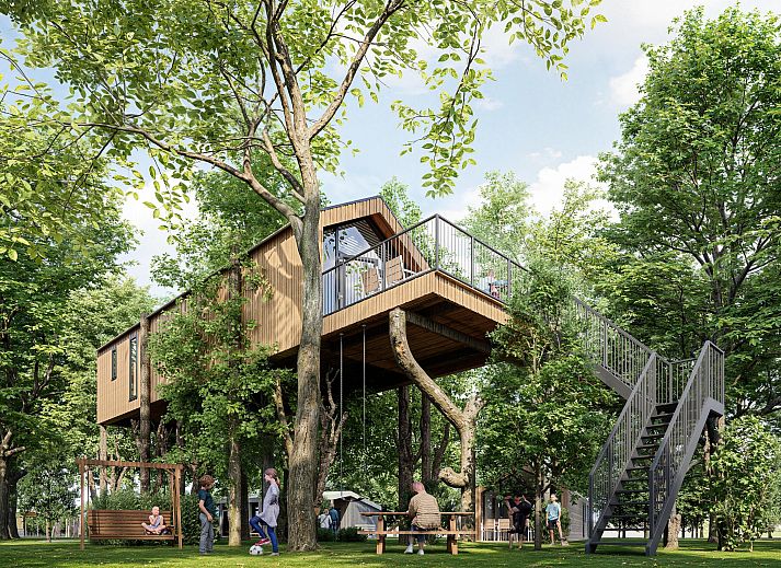 Freistehendes Haus in Enkhuizen, Ferienhaus umgeben von Bumen, bietet ein einzigartiges Wohnerlebnis an der Kste des IJsselmeers in Nordholland.