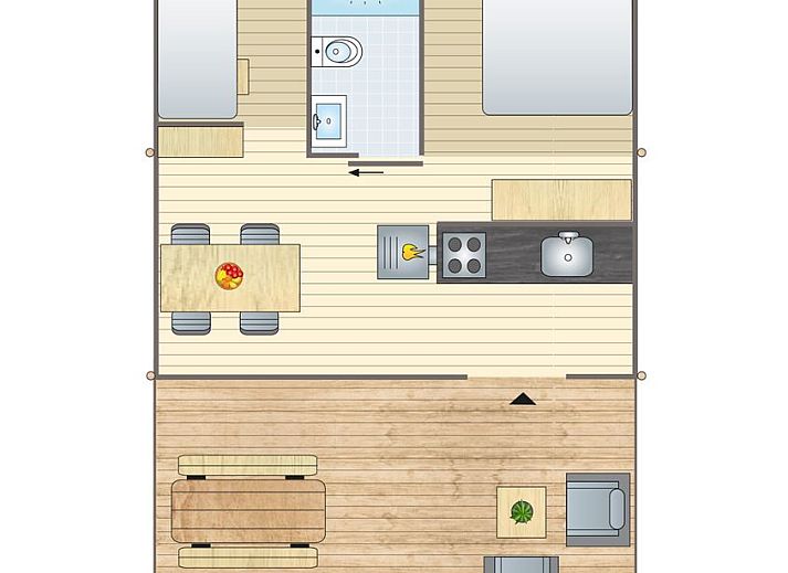 Unterkunft 461618 - Ferienhaus IJsselmeerkust - 2-4-persoons safaritent | 2-4S1
