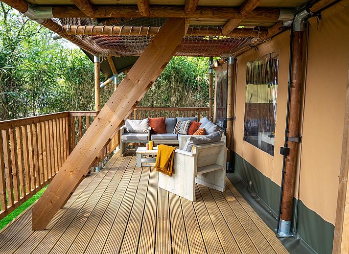 Unterkunft 461622 - Zelthaus IJsselmeerkust - De Bosvilla | 8 Pers. | Kachel