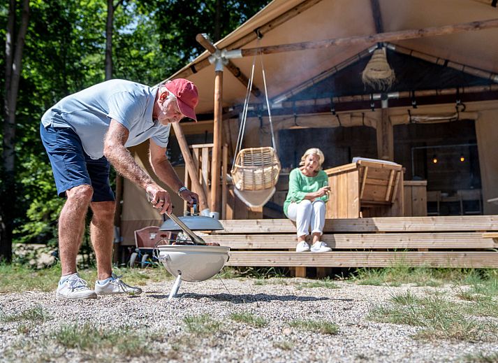 Verblijf 461636 - Tenthuis IJsselmeerkust - De Stille Heide met Kachel & Hottub