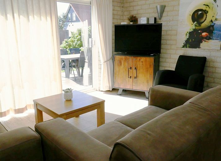 Callantsoog the Seinpost nr 6 bungalow with sunny terrace in Callantsoog, North Sea coast, North Holland.