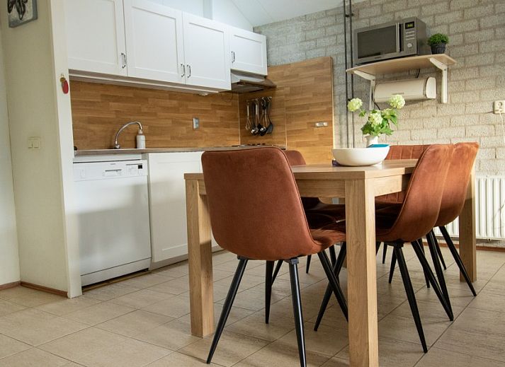 Callantsoog the Seinpost nr 6 bungalow with sunny terrace in Callantsoog, North Sea coast, North Holland.