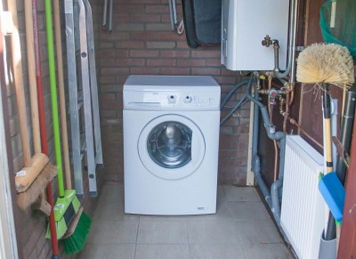 Cozy terrace of Callantsoog the Seinpost No. 6 bungalow in Callantsoog, North Sea coast, North Holland.