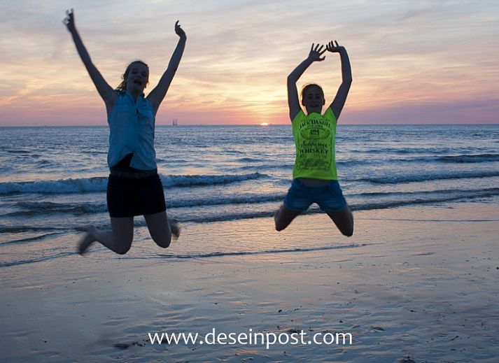Modern kitchen and dining area in Callantsoog the Seinpost No. 6 bungalow on the North Sea coast in North Holland.