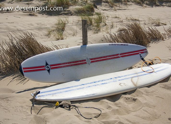 Cozy sitting area in Callantsoog the Seinpost No. 6 bungalow on the North Sea coast, North Holland.