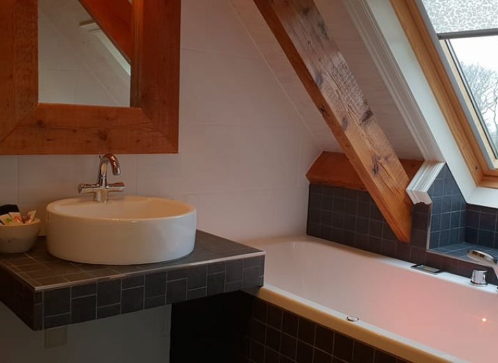 Relaxed reading by the window overlooking nature at Holiday Home in Oudesluis, North Holland.