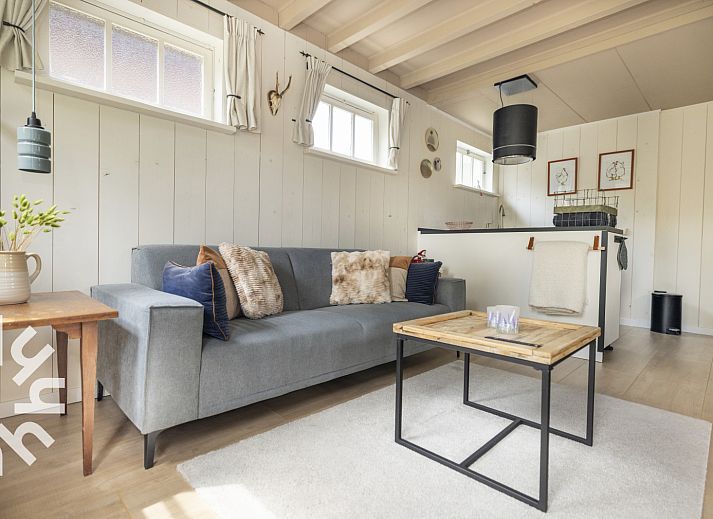 Decoratieve pompoenen bij NH495 vakantiehuis in Sint-Pancras, Noord-Holland.