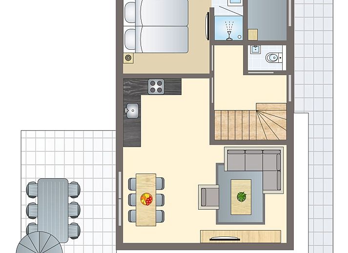 Guest house 4842111 - Bungalow Noord-Holland noord - Berger Duinen | 6-persoons woning | 6L
