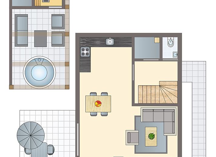 Unterkunft 4842118 - Bungalow Noord-Holland noord - Berger Duinen | 4-persoons wellnesswoning | 4ELW