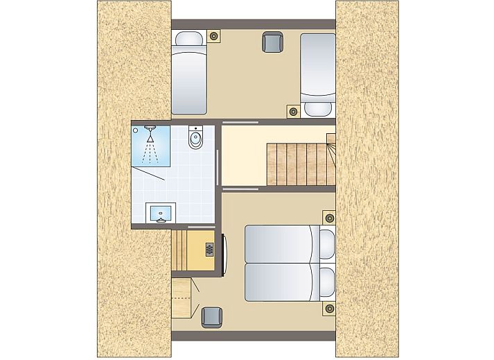 Guest house 4842121 - Bungalow Noord-Holland noord - Berger Duinen | 4-persoons woning | 4L