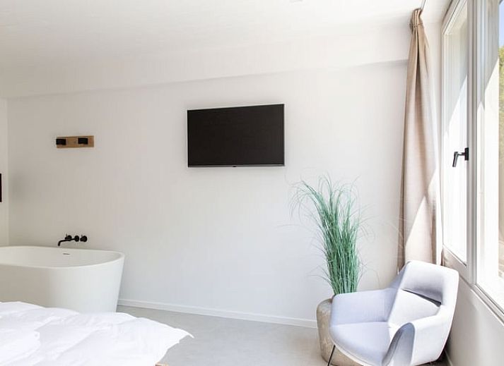 Offene Kueche und Essbereich in Huisje in Schoorl, einem Ferienhaus in Nordholland Nord, Schoorl.