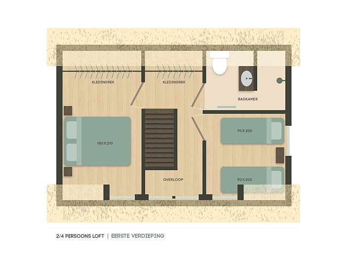 Verblijf 4842140 - Vakantiewoning Noord-Holland noord - 2-4 persoons Loft