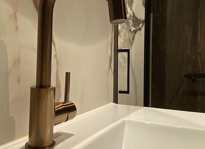 Exterior of the 6-person Dune Lodge with Charging Point in Schoorl, North Holland. Perfect vacation home for nature lovers.