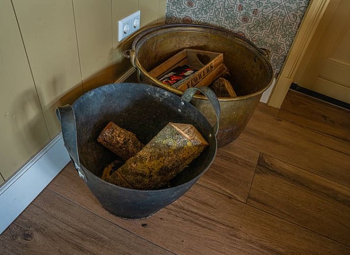 Enten im Garten von Huisje in Ursem, Ferienhaus in Nordholland, mit einer schoenen Aussicht auf den Bauernhof.