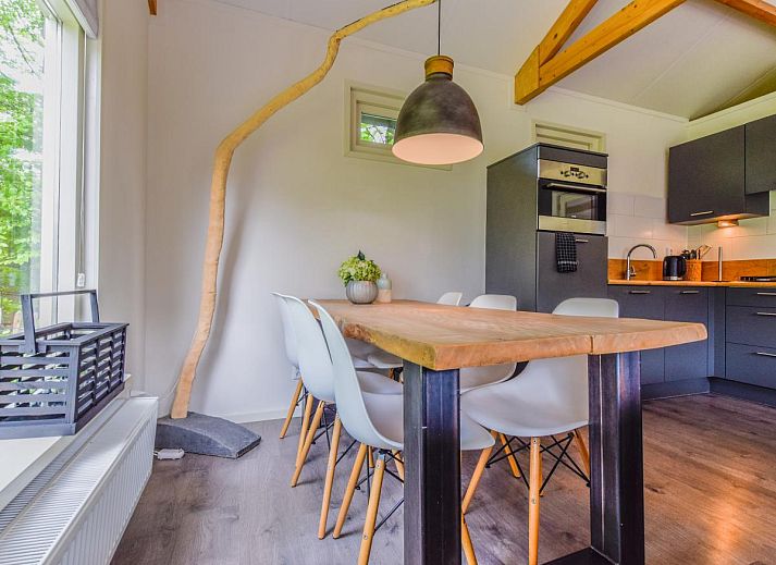 Terrasse und Sitzecke im Ferienhaus De IJsvogel in Heiloo, Nordholland.