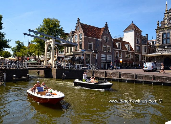Gemuetliche Sitzecke unter den Baeumen im Cottage in Limmen, Ferienhaus in Nordholland.