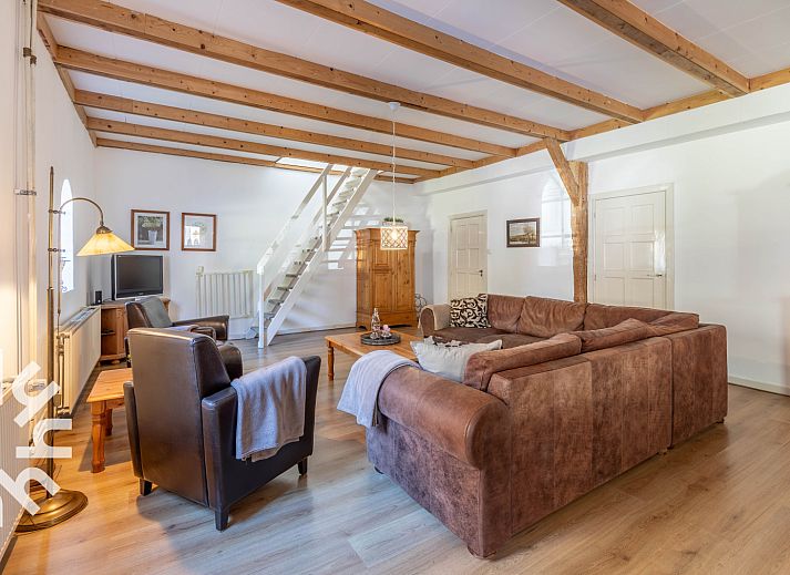 Kuehe auf der Wiese beim Ferienhaus NH225 in Loosdrecht, Nordholland.