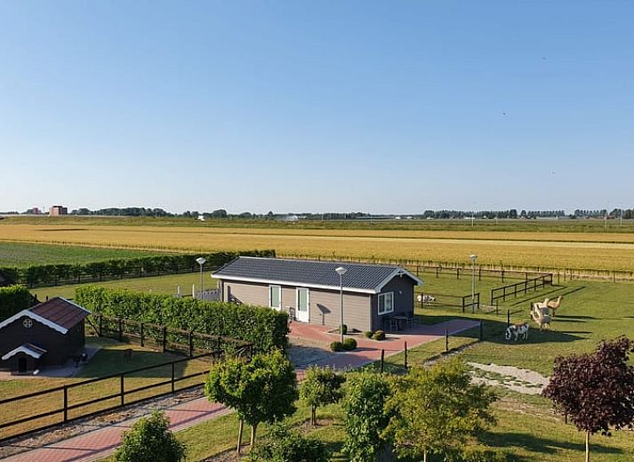 Ferienhaus in Nieuw Vennep, ein Ferienhaus in Nordholland mit herrlichem Blick auf gruene Felder und einer grosszuegigen Terrasse.