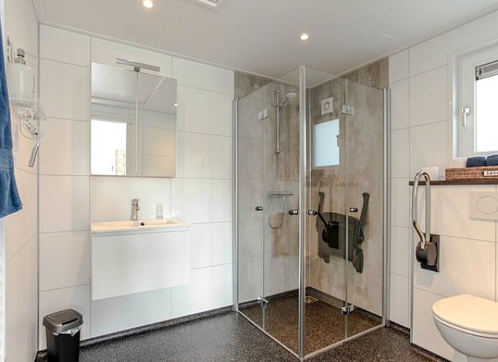 Geniessen Sie den laendlichen Charme im Ferienhaus in Nieuw Vennep, Nordholland, mit grasenden Tieren vor einem rustikalen Ferienhaus.